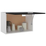 vidaXL Dulap suspendat “Lyon”, negru, 60 x 31 x 40 cm, lemn prelucrat vidaXL Dulap suspendat “Lyon”, negru, 60 x 31 x 40 cm, lemn prelucrat