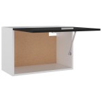 vidaXL Dulap suspendat “Lyon”, negru, 60 x 31 x 40 cm, lemn prelucrat vidaXL Dulap suspendat “Lyon”, negru, 60 x 31 x 40 cm, lemn prelucrat