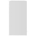 vidaXL Dulap de sticlă suspendat “Lyon”, alb, 80x31x60 cm