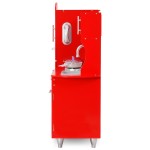 vidaXL Bucătărie de jucărie pentru copii, roșu, 84 x 31 x 89 cm, MDF vidaXL Bucătărie de jucărie pentru copii, roșu, 84 x 31 x 89 cm, MDF