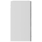 vidaXL Dulap din sticlă suspendat gri beton 80x31x60 cm lemn prelucrat