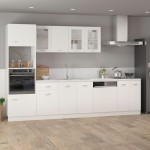 vidaXL Dulap cuptor microunde “Lyon”, alb, 60 x 57 x 207 cm vidaXL Dulap cuptor microunde “Lyon”, alb, 60 x 57 x 207 cm