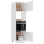 vidaXL Dulap cuptor microunde “Lyon”, alb, 60 x 57 x 207 cm vidaXL Dulap cuptor microunde “Lyon”, alb, 60 x 57 x 207 cm