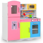 vidaXL Bucătărie de jucărie pentru copii, multicolor, 80x30x85 cm, MDF vidaXL Bucătărie de jucărie pentru copii, multicolor, 80x30x85 cm, MDF