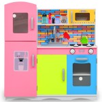 vidaXL Bucătărie de jucărie pentru copii, multicolor, 80x30x85 cm, MDF vidaXL Bucătărie de jucărie pentru copii, multicolor, 80x30x85 cm, MDF