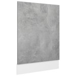 vidaXL Panou frontal mașină spălat vase, gri beton, 45x3x67 cm