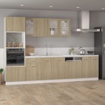 vidaXL Panou frontal mașină spălat vase “Lyon” stejar sonoma