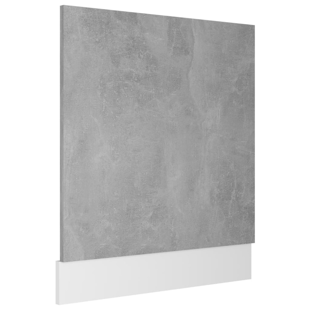 vidaXL Panou frontal mașină spălat vase “Lyon”, gri beton 59,5x3x67 cm