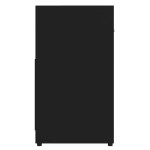 vidaXL Dulap de baie, negru, 60x33x61 cm, lemn prelucrat