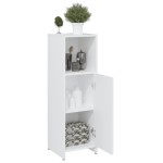 vidaXL Dulap de baie, alb, 30x30x95 cm, lemn prelucrat
