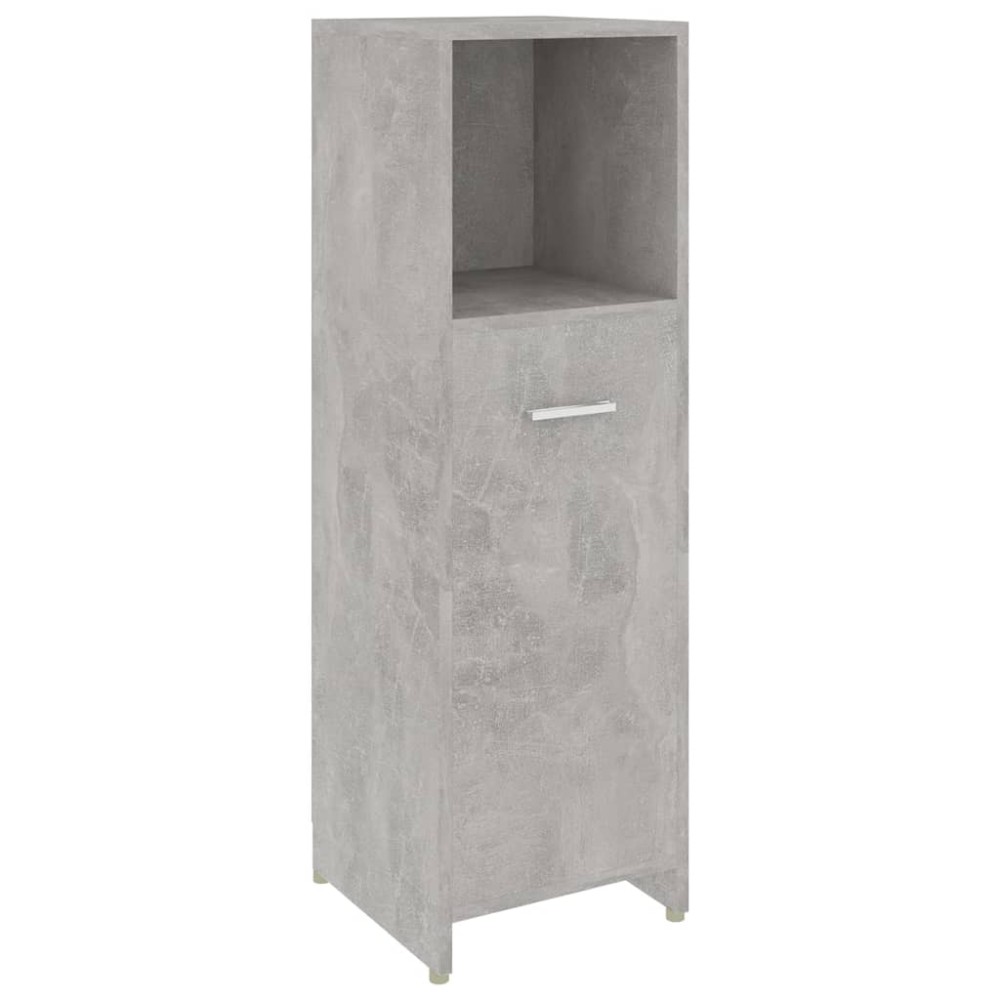vidaXL Dulap de baie, gri beton, 30 x 30 x 95 cm, lemn prelucrat