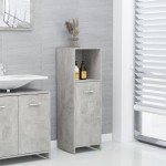 vidaXL Dulap de baie, gri beton, 30 x 30 x 95 cm, lemn prelucrat