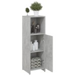 vidaXL Dulap de baie, gri beton, 30 x 30 x 95 cm, lemn prelucrat