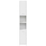 vidaXL Dulap de baie, alb, 30x30x183,5 cm, lemn prelucrat