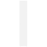 vidaXL Dulap de baie, alb, 30x30x183,5 cm, lemn prelucrat