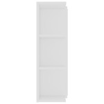 vidaXL Dulap de baie cu oglindă, alb, 80x20,5x64 cm, lemn prelucrat