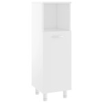 vidaXL Dulap de baie, alb, 30x30x95 cm, lemn prelucrat