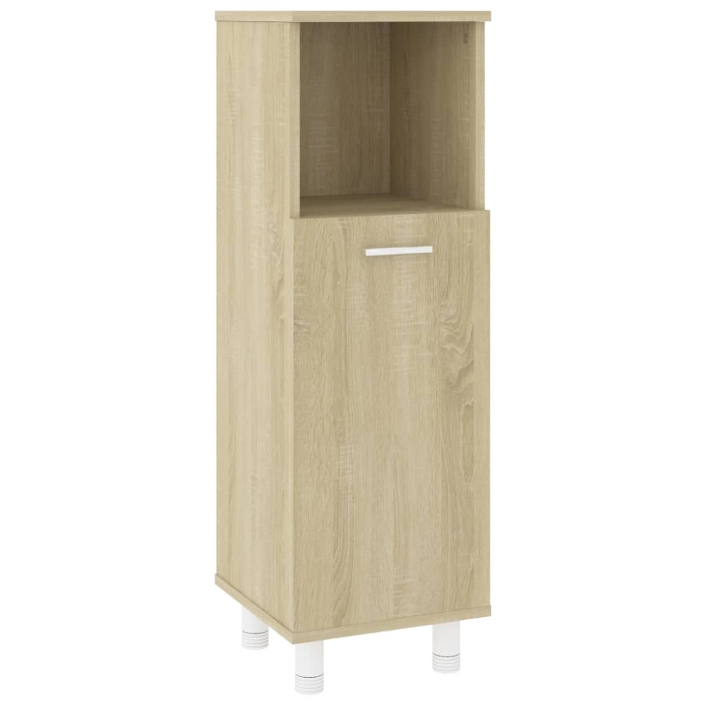 vidaXL Dulap de baie, stejar Sonoma, 30x30x95 cm, lemn prelucrat
