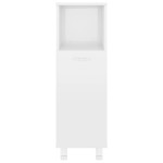vidaXL Dulap de baie, alb extralucios, 30x30x95 cm, lemn prelucrat vidaXL Dulap de baie, alb extralucios, 30x30x95 cm, lemn prelucrat