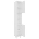 vidaXL Dulap de baie, alb, 30x30x179 cm, lemn prelucrat
