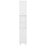 vidaXL Dulap de baie, alb extralucios, 30x30x179 cm, lemn prelucrat