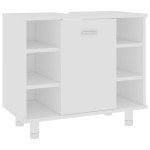 vidaXL Dulap de baie, alb, 60x32x53,5 cm, lemn prelucrat