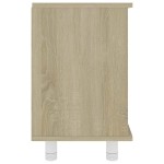 vidaXL Dulap de baie, stejar Sonoma, 60x32x53,5 cm, lemn prelucrat