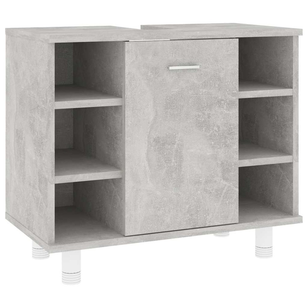 vidaXL Dulap de baie, gri beton, 60x32x53,5 cm, lemn prelucrat