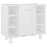 vidaXL Dulap de baie, alb extralucios, 60x32x53,5 cm, lemn prelucrat vidaXL Dulap de baie, alb extralucios, 60x32x53,5 cm, lemn prelucrat