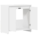 vidaXL Dulap de baie, alb, 60x33x61 cm, lemn prelucrat