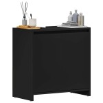 vidaXL Dulap de baie, negru, 60x33x61 cm, lemn prelucrat