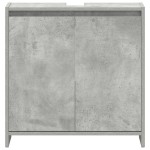 vidaXL Dulap de baie, gri beton, 60x33x61 cm, lemn prelucrat