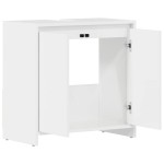 vidaXL Dulap de baie, alb extralucios, 60x33x61 cm, lemn prelucrat vidaXL Dulap de baie, alb extralucios, 60x33x61 cm, lemn prelucrat