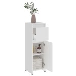 vidaXL Dulap de baie, alb, 30x30x95 cm, lemn prelucrat