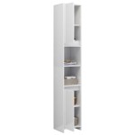 vidaXL Dulap de baie, alb extralucios, 30x30x183,5 cm, lemn prelucrat vidaXL Dulap de baie, alb extralucios, 30x30x183,5 cm, lemn prelucrat