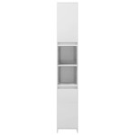 vidaXL Dulap de baie, alb extralucios, 30x30x183,5 cm, lemn prelucrat vidaXL Dulap de baie, alb extralucios, 30x30x183,5 cm, lemn prelucrat