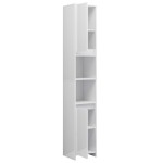 vidaXL Dulap de baie, alb extralucios, 30x30x183,5 cm, lemn prelucrat vidaXL Dulap de baie, alb extralucios, 30x30x183,5 cm, lemn prelucrat