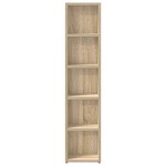vidaXL Dulapuri CD-uri, 2 buc., stejar Sonoma, 21x16x93,5 cm, PAL