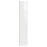 vidaXL Dulapuri CD-uri, 2 buc. alb extralucios, 21 x 16 x 93,5 cm, PAL