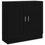 vidaXL Bibliotecă, negru, 82,5x30,5x80 cm, lemn prelucrat vidaXL Bibliotecă, negru, 82,5x30,5x80 cm, lemn prelucrat