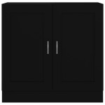 vidaXL Bibliotecă, negru, 82,5x30,5x80 cm, lemn prelucrat vidaXL Bibliotecă, negru, 82,5x30,5x80 cm, lemn prelucrat
