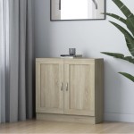 vidaXL Bibliotecă, stejar Sonoma, 82,5x30,5x80 cm, lemn prelucrat vidaXL Bibliotecă, stejar Sonoma, 82,5x30,5x80 cm, lemn prelucrat