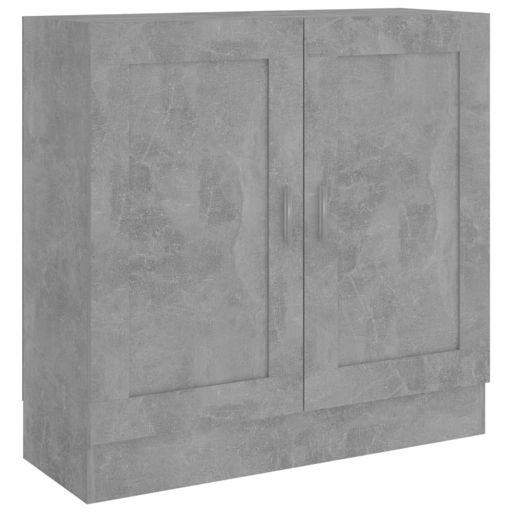 vidaXL Bibliotecă, gri beton, 82,5x30,5x80 cm, lemn prelucrat