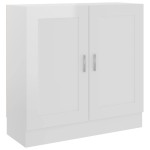 vidaXL Bibliotecă, alb extralucios, 82,5x30,5x80 cm, lemn prelucrat vidaXL Bibliotecă, alb extralucios, 82,5x30,5x80 cm, lemn prelucrat