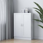 vidaXL Bibliotecă, alb, 82,5 x 30,5 x 115 cm, lemn prelucrat vidaXL Bibliotecă, alb, 82,5 x 30,5 x 115 cm, lemn prelucrat