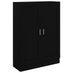 vidaXL Bibliotecă, negru, 82,5 x 30,5 x 115 cm, lemn prelucrat vidaXL Bibliotecă, negru, 82,5 x 30,5 x 115 cm, lemn prelucrat