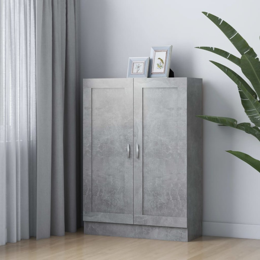 vidaXL Bibliotecă, gri beton, 82,5 x 30,5 x 115 cm, lemn prelucrat