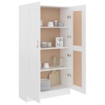 vidaXL Bibliotecă, alb, 82,5 x 30,5 x 150 cm, lemn prelucrat vidaXL Bibliotecă, alb, 82,5 x 30,5 x 150 cm, lemn prelucrat
