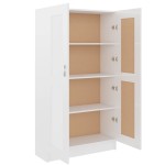 vidaXL Bibliotecă, alb extralucios, 82,5x30,5x150 cm, lemn prelucrat vidaXL Bibliotecă, alb extralucios, 82,5x30,5x150 cm, lemn prelucrat