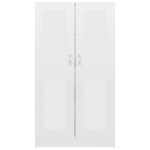 vidaXL Bibliotecă, alb extralucios, 82,5x30,5x150 cm, lemn prelucrat vidaXL Bibliotecă, alb extralucios, 82,5x30,5x150 cm, lemn prelucrat